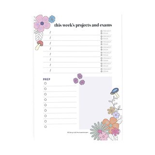 Erin Condren Floral Weekly Projects Notepad